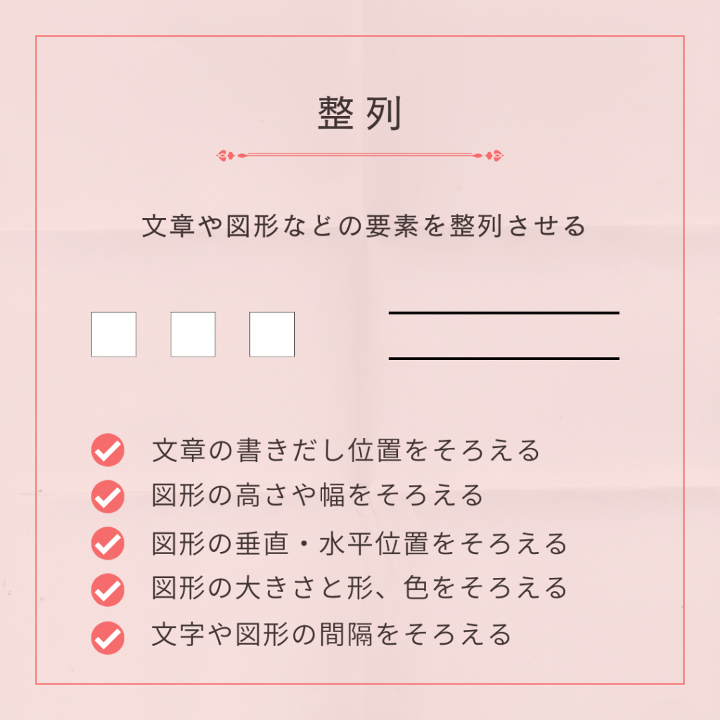 整列を図で表した画像